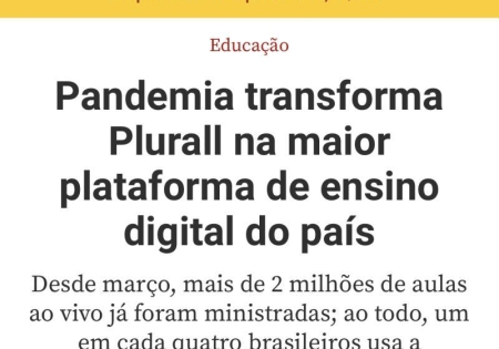 Plurall - maior plataforma de ensino digital do país