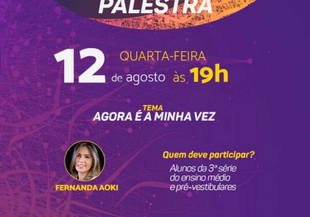 Palestra Agora é a Minha Vez